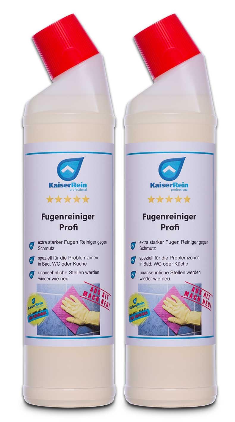 KaiserRein Fugenreiniger flüssig 750 ml (Set 2 x) befreit verkalkte und mit Fett, Öl oder Schmutz zu