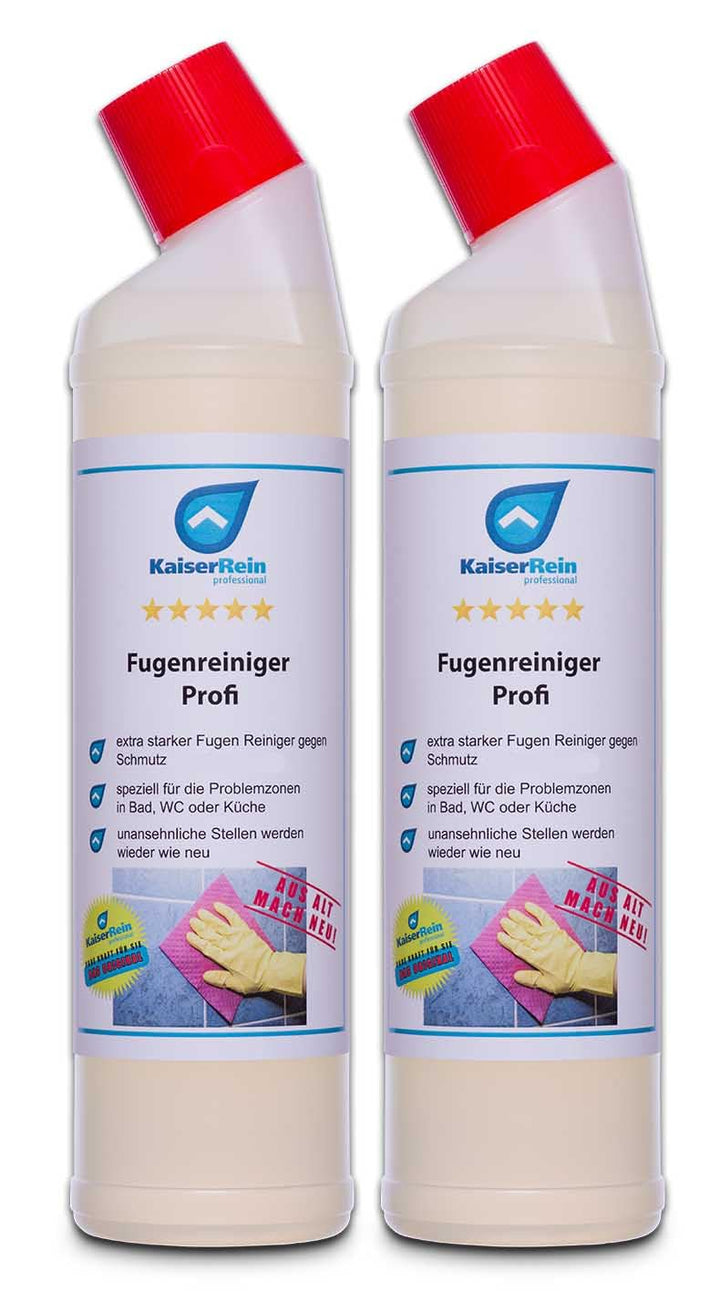 KaiserRein Fugenreiniger flüssig 750 ml (Set 2 x) befreit verkalkte und mit Fett, Öl oder Schmutz zu