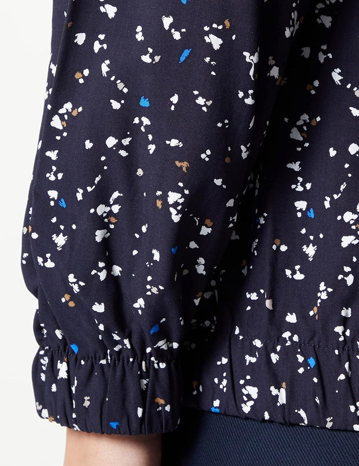 s.Oliver Damen Blusen Langarm 34 Blau|mehrfarbig 59a1, 34 Blau|mehrfarbig 59a1