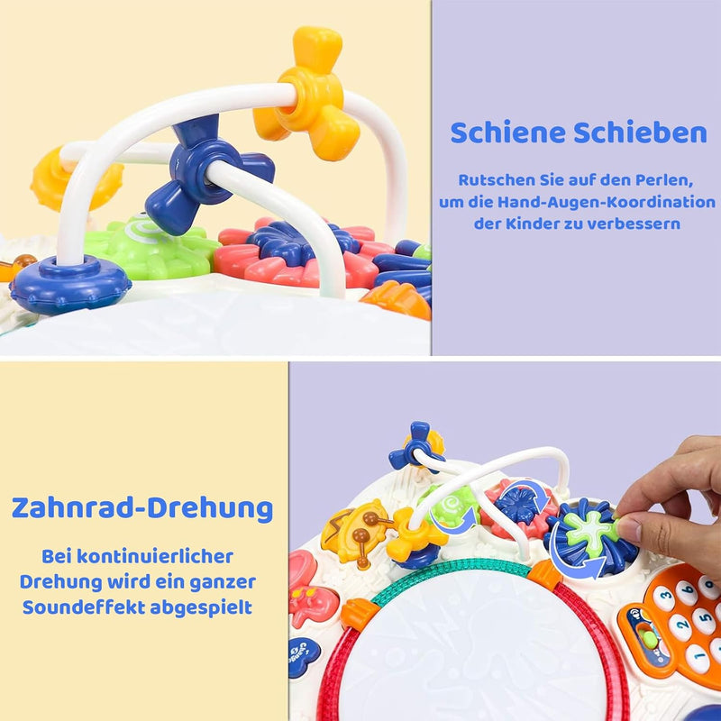 Fajiabao Baby Spielzeug Ab 1 Jahr - 6 in 1 Spieltisch Spielzeug Kinderspielzeug ab 1 2 Jahre 9 Monat