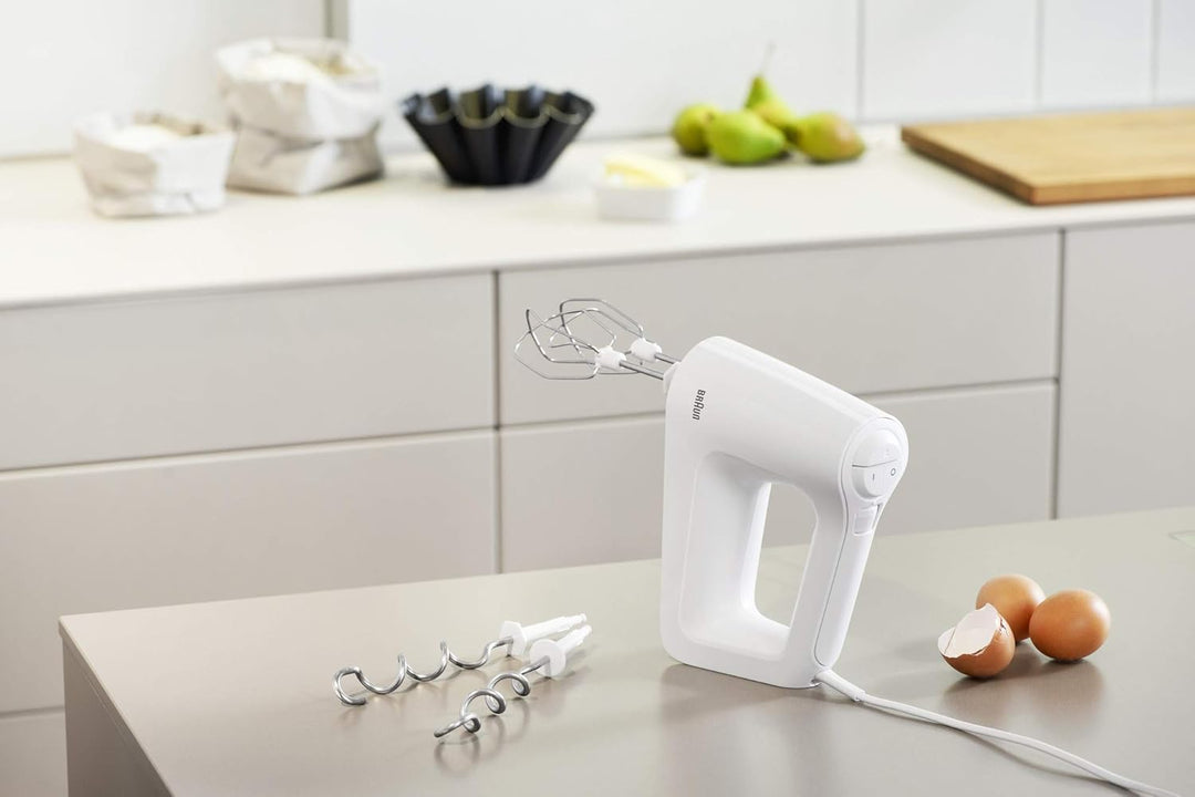 Braun MultiMix 3 HM 3000 Handmixer – Handrührgerät mit 5 Geschwindigkeitsstufen & Turbo-Funktion, in