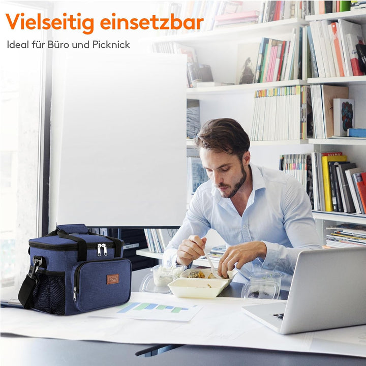 Lifewit 15L Kühltasche klein unterwegs, Isolierte Cooler Bag Lunchtasche faltbar für Herren und Dame