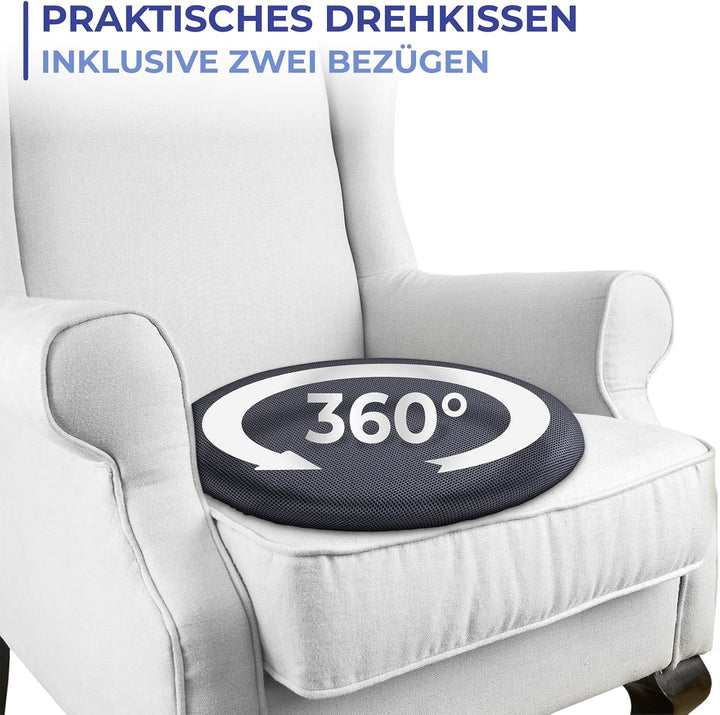 WENKO Drehkissen mit 2 Wechselbezügen