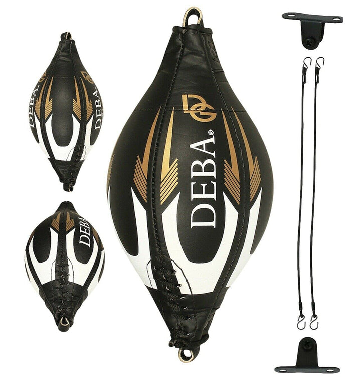 Deba® Leder Doppelendball Boxsack Speedball D-Ball Boxbirne Schlagbirne Punching DE