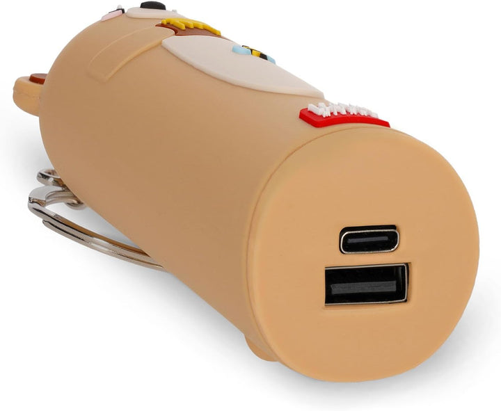 Legami - Tragbares Ladegerät - My Super Power, lädt 2 Geräte gleichzeitig, USB-Kabel Typ C im Liefer