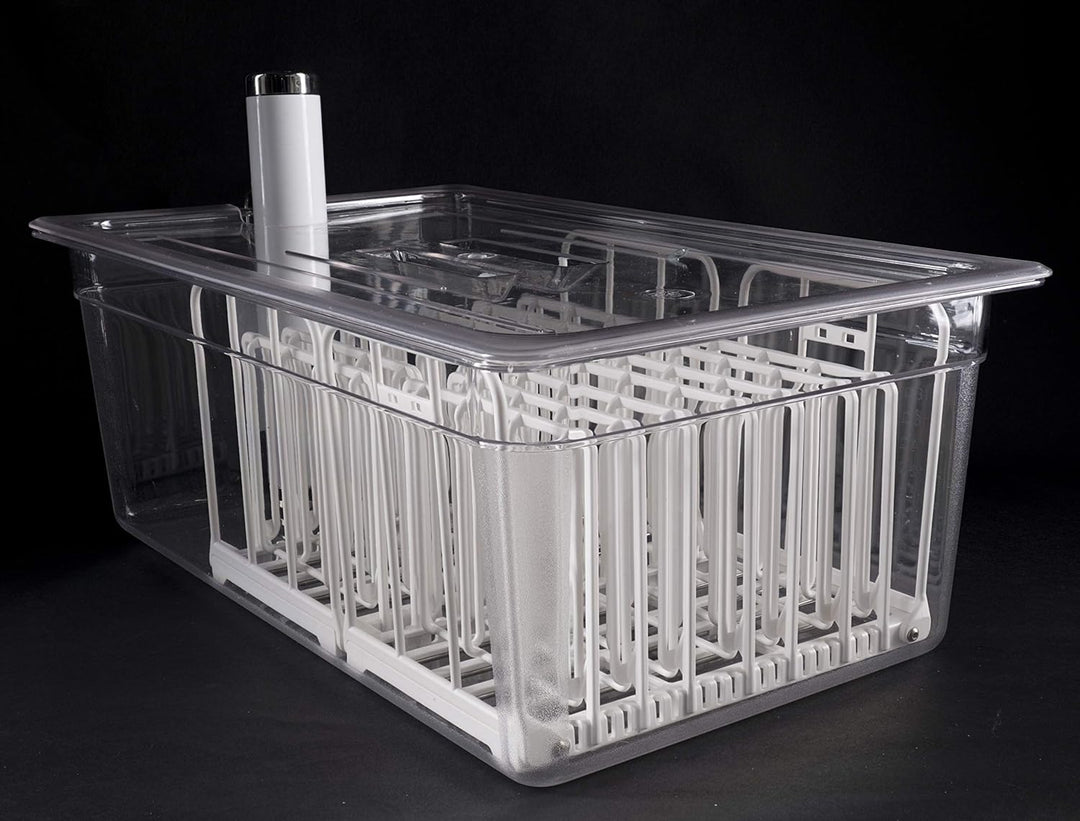 LIPAVI N20X Sous Vide Gestell mit Polycarbonate undt 316L Rostfreier Edelstahl Verstellbar, klappbar