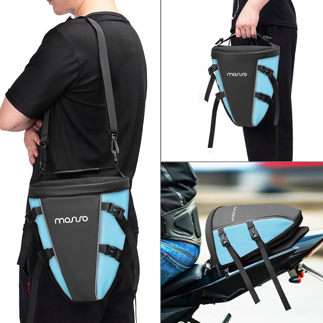 MOSISO Motorrad Hecktasche Multifunktionale wasserdichte Polyester Aufbewahrung Satteltasche, 10L Ou