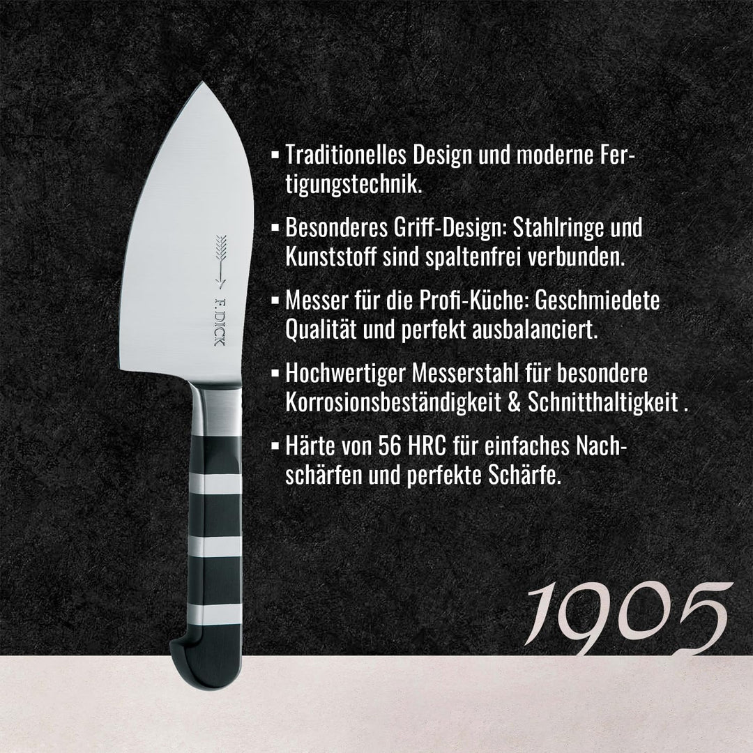 F. DICK Kräutermesser, 1905 (Messer mit Klinge 12 cm, X50CrMoV15 Stahl, nichtrostend, 56° HRC) 81949