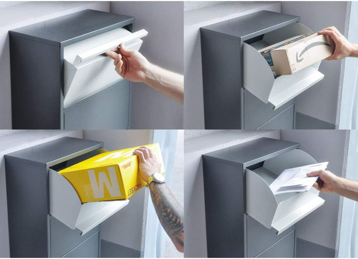 Haussmann Paketbriefkasten, Paketbox, Paletkasten, Briefkasten, Postbox, XXL Briefkasten, Kontaktlos