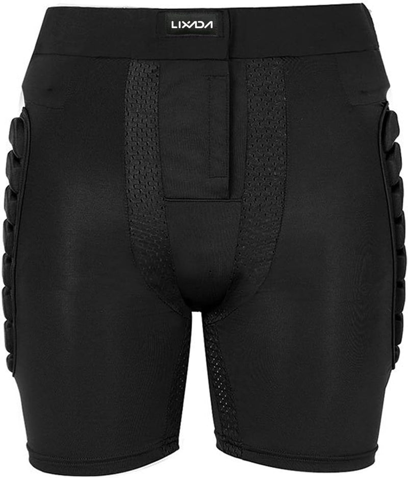 Lixada Protektorenhose, Gepolsterte Schutz-Shorts, Snowboard Shorts, Kinder Herren Damen Protektorho