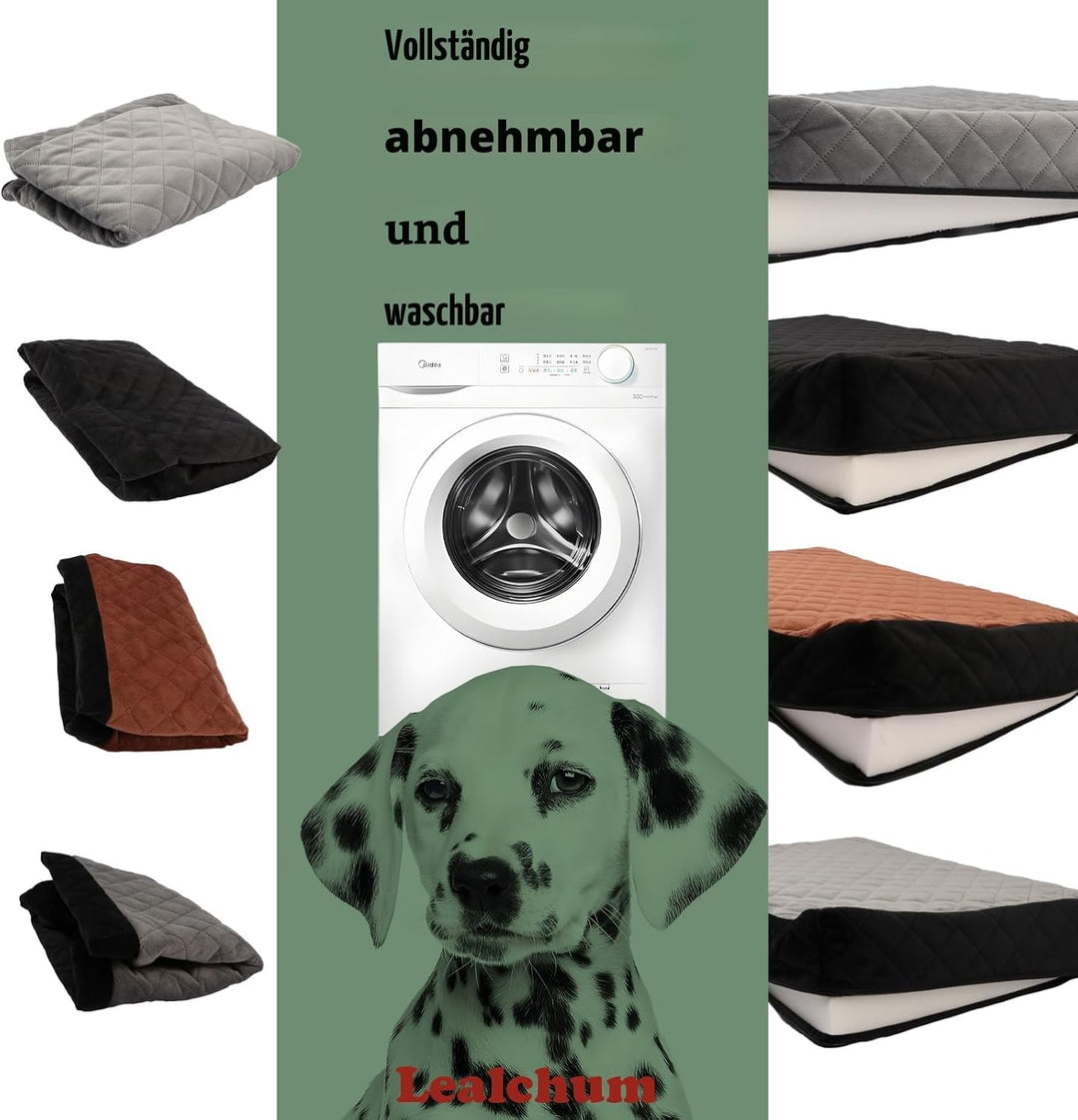 Lealchum Hundeautositz für mittelgrosse Hunde, Hundesitz Automit verstellbaren Leinen, Komfort mit M