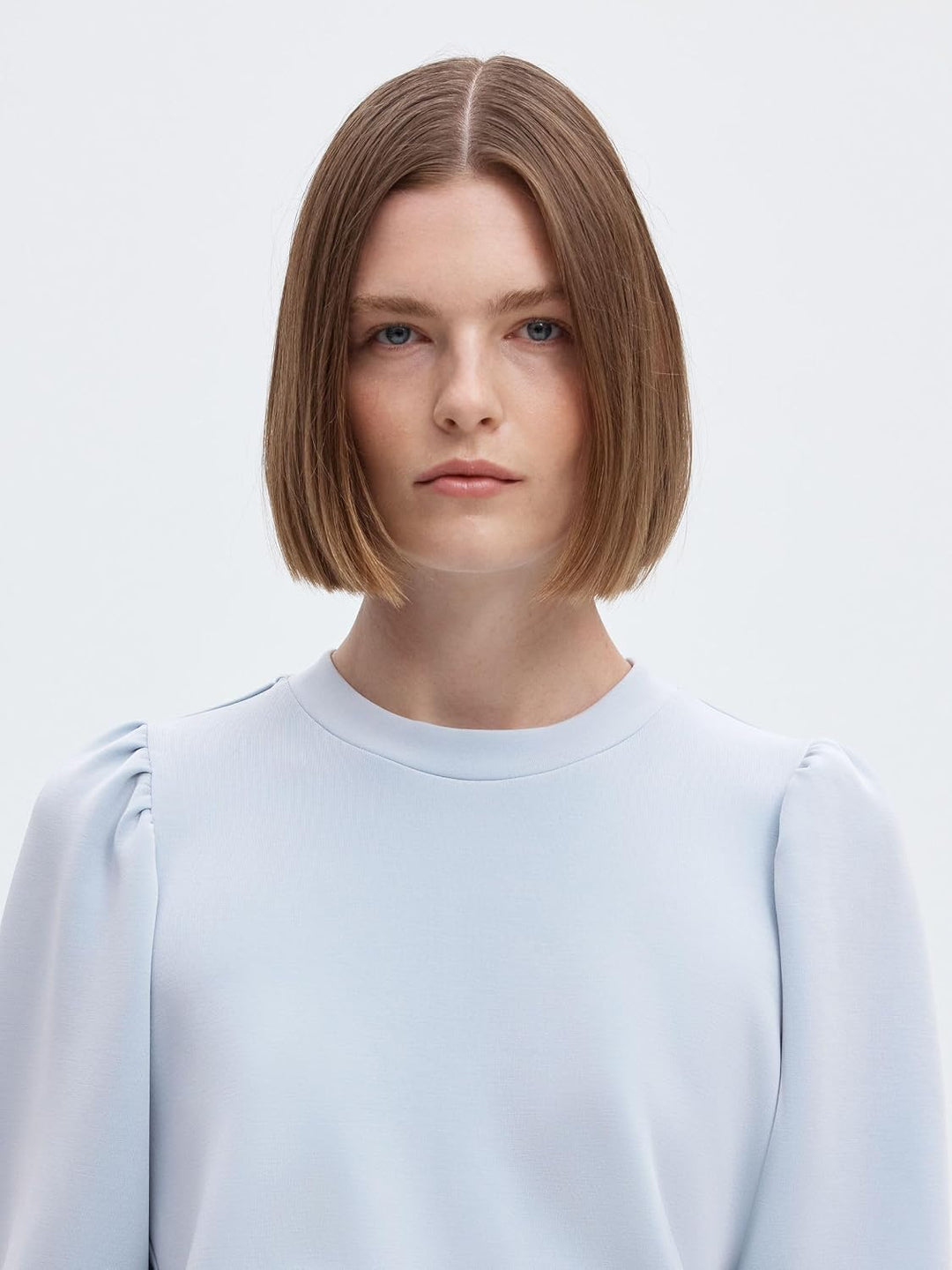 SELECTED FEMME Female Sweatshirt Puffärmel XS Cashmere Blue, XS Cashmere Blue