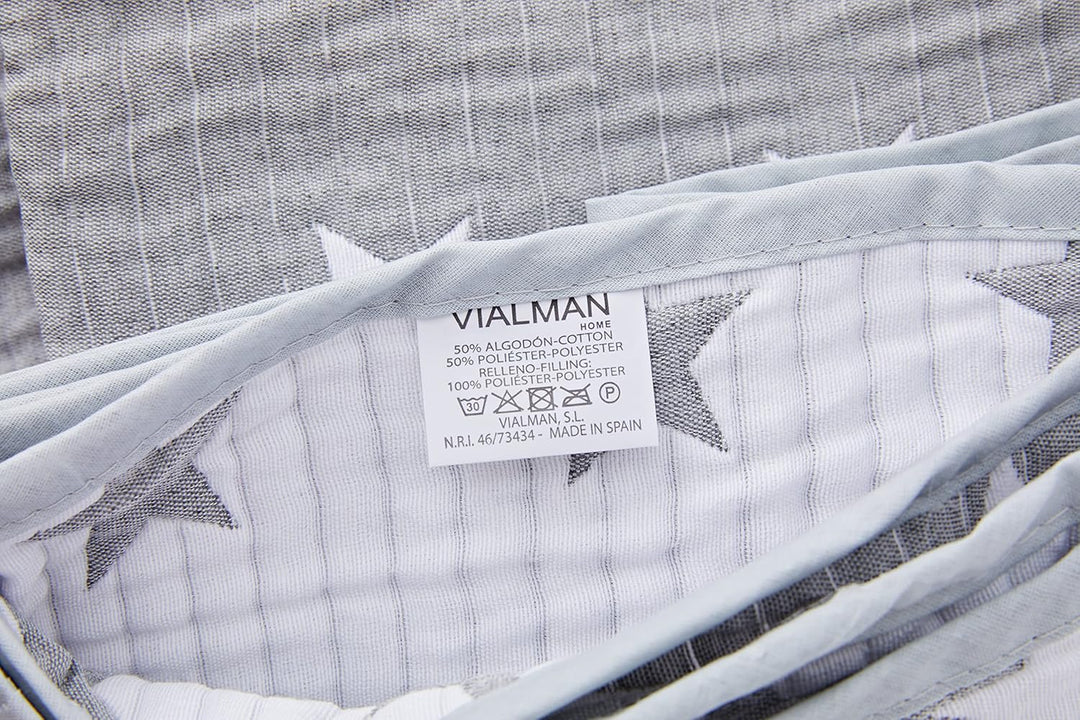 VIALMAN Tagesdecke, Grau, 135 135 Grau, 135 Grau
