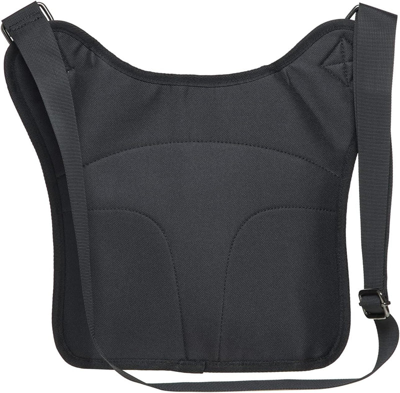 KAUKKO Canvas - Brusttasche für Damen und Herren - Umhängetasche Schwarz- Fh03-3, Schwarz- Fh03-3