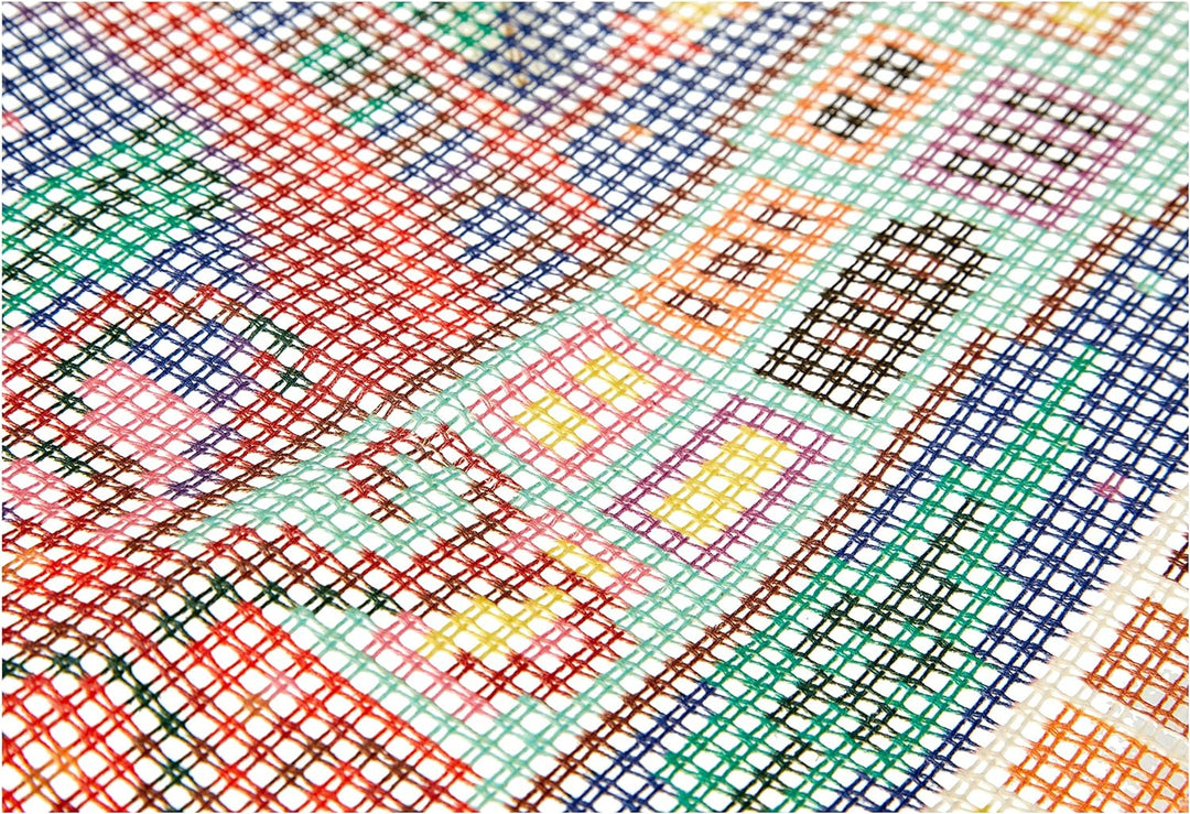 Collection d'Art CdA Kreuzstichkissen Märchenbrücke 5257, 40x40cm, Stickbild vorgezeichnet, Märchenb