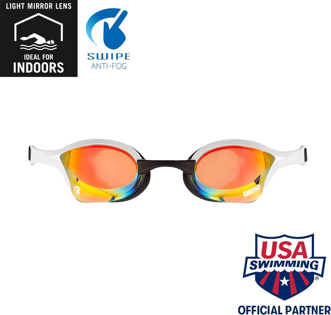 arena Unisex – Erwachsene Cobra Ultra Swipe Mr (Yell-White) Swim Goggles, Mehrfarbig, 1 Modern, Mode
