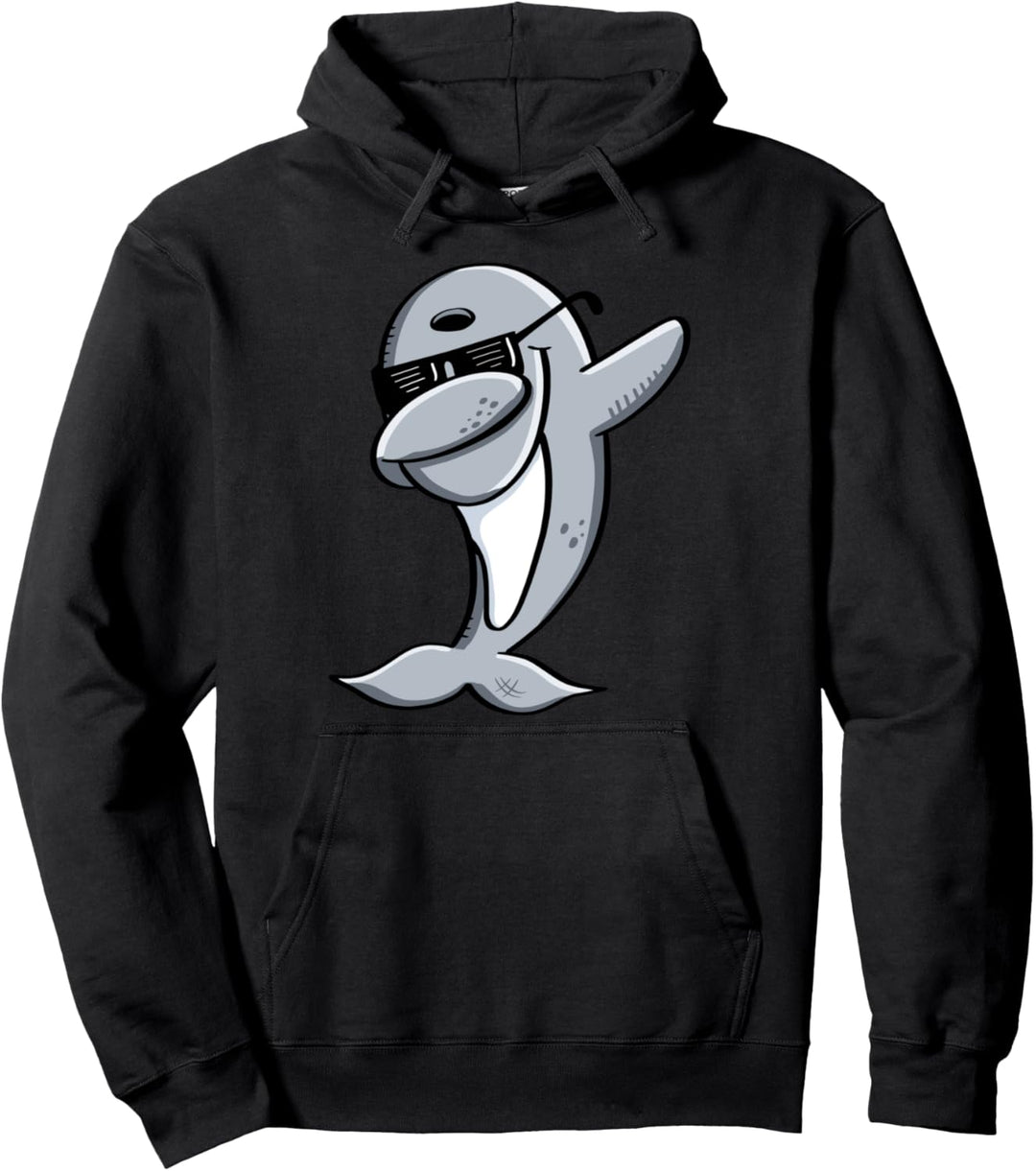 Dabbender Delfin I Dab Dance Tiere I Meeres Tiere Fun Pullover Hoodie