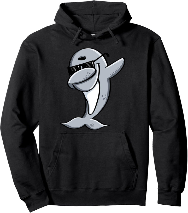 Dabbender Delfin I Dab Dance Tiere I Meeres Tiere Fun Pullover Hoodie