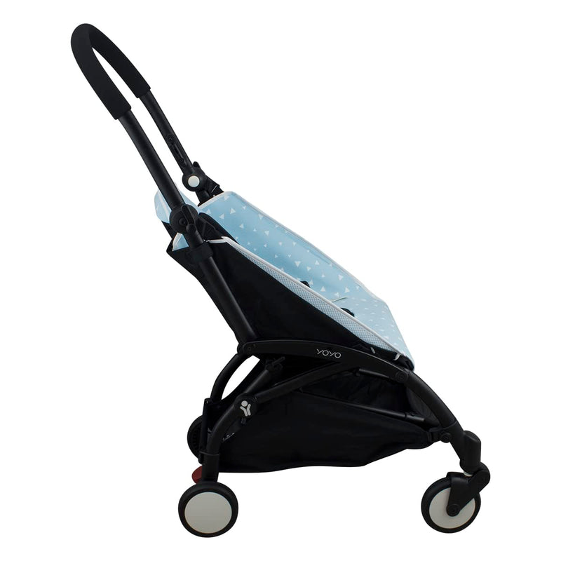 JYOKO KIDS Sitzauflage kompatibel mit Babyzen Yoyo (Blue Sparkles), Blue Sparkles