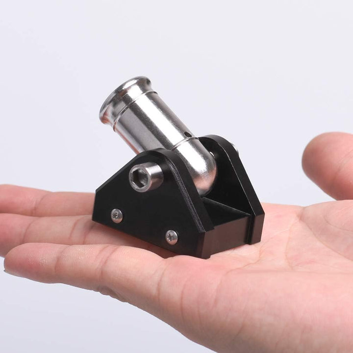EASYANT Mini Schreibtisch Metallkanone, aus Edelstahl, CNC-gefertigtes Mini-Kanonenmodell Schwarz, S