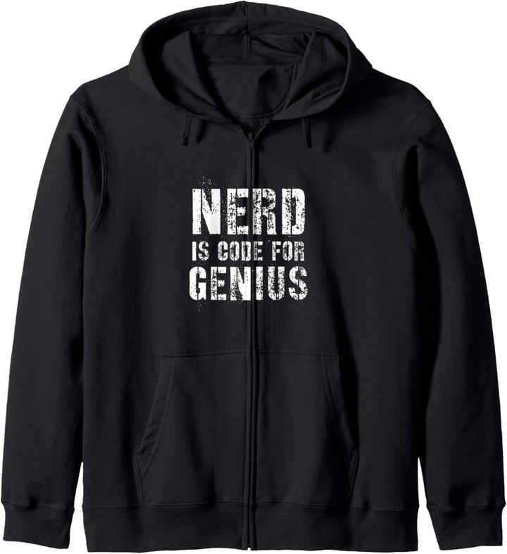 Nerd ist Code für Genie, klug und witzig Kapuzenjacke