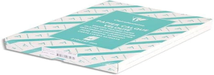 Clairefontaine 96507C Transparentpapier Ries, 500 Blatt, Din A4, 21 x 29.7 cm, 90/95 g Packung, tran