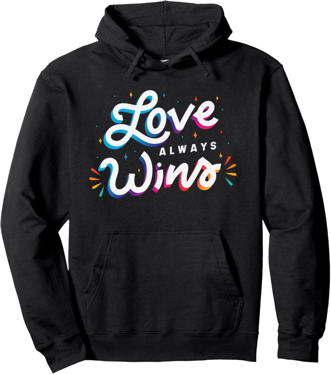 LGBT Gay Lesbian CSD / Pride Love wins Heart Pullover Hoodie
