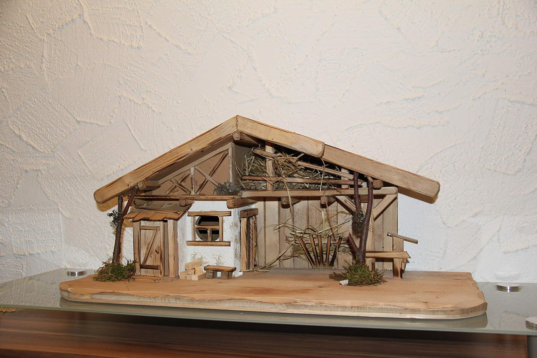 Holz und Gartentrends Weihnachtskrippe Krippe Krippenstall Weihnachten Weihnachtskrippen Tischkrippe