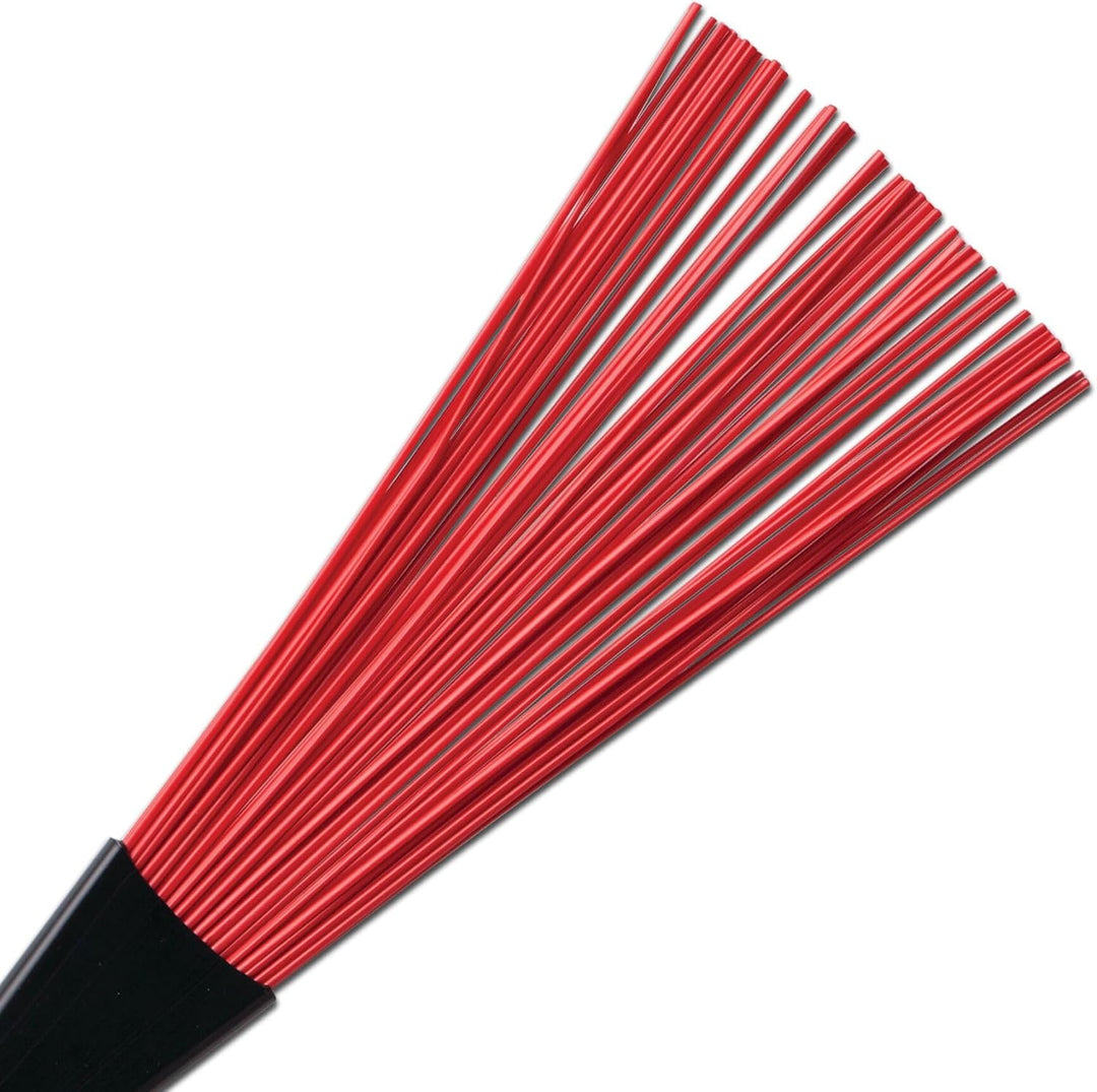 Vic Firth Jazz Rake – Retractable - Red Plastic Handle, Jazz Rake