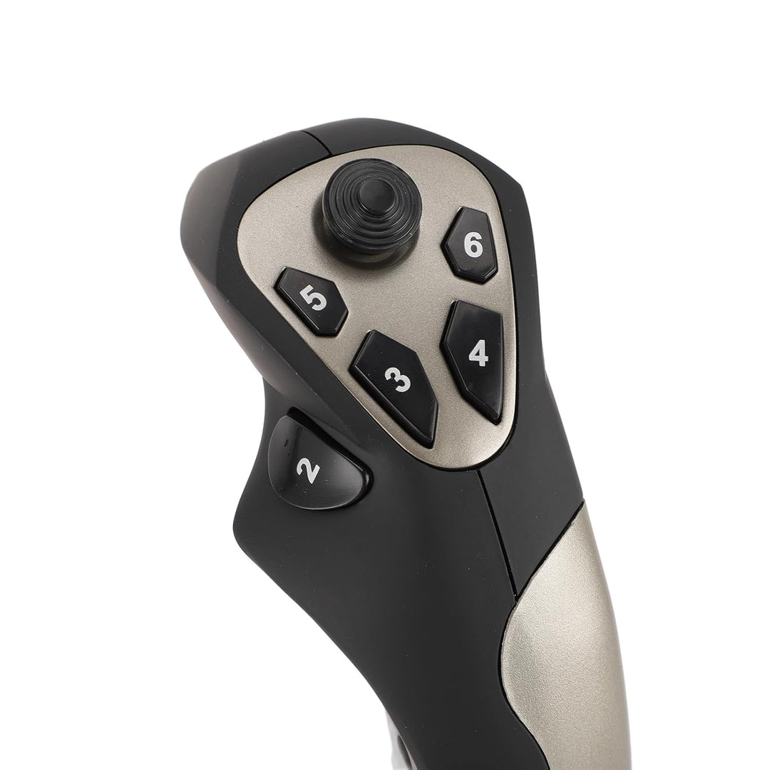 CCYLEZ PC-Flug-Joystick, Kabelgebundener Flug-Stick, Vier Achsen, 12 Programmierbare Tasten, Flugsim