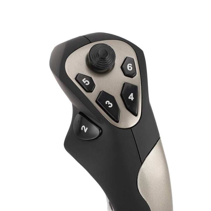 CCYLEZ PC-Flug-Joystick, Kabelgebundener Flug-Stick, Vier Achsen, 12 Programmierbare Tasten, Flugsim
