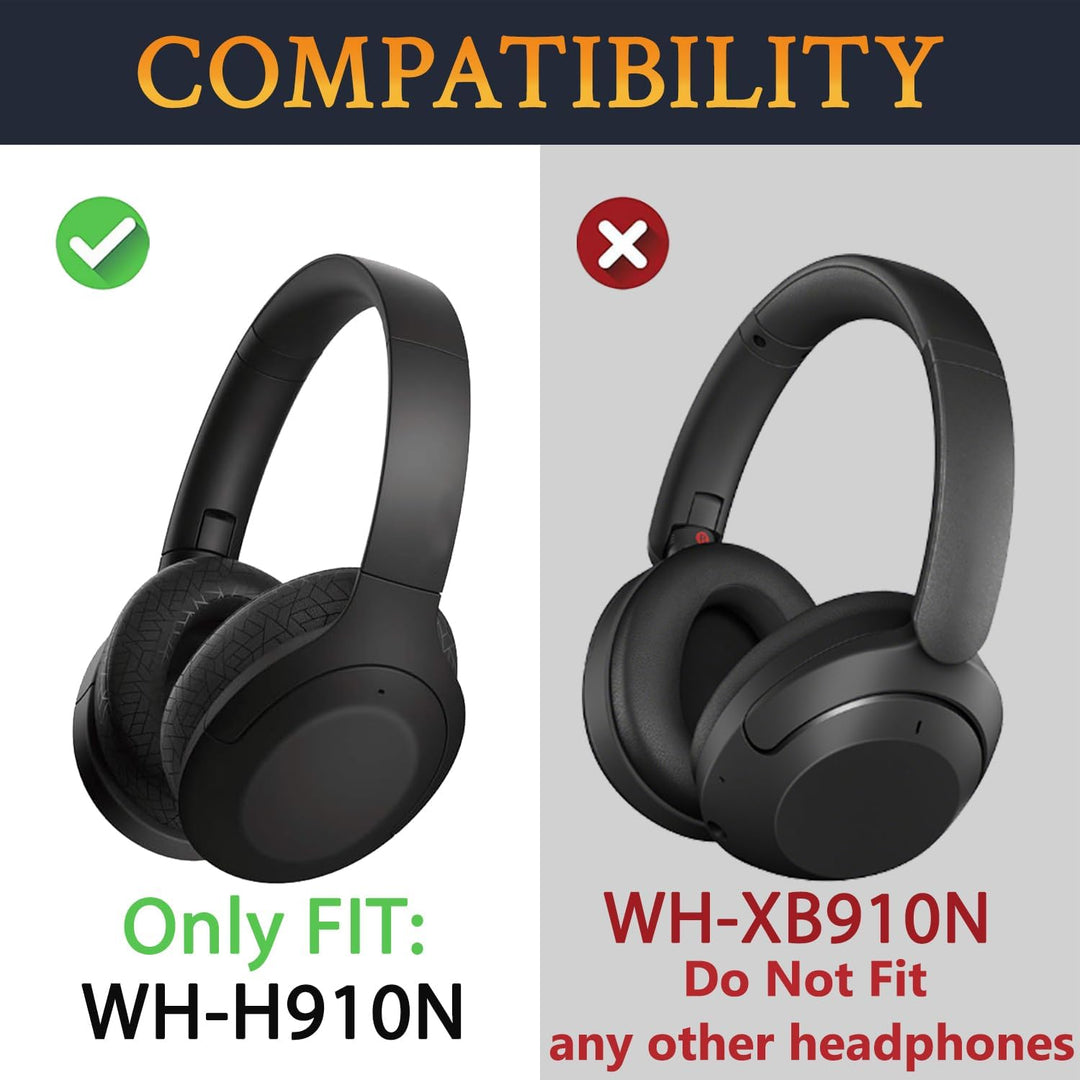 SOULWIT Kühlgel Ersatzpolster Ersatz Ohrpolster für Sony WH-H910N h.Ear on 3 Wireless Geräuschunterd