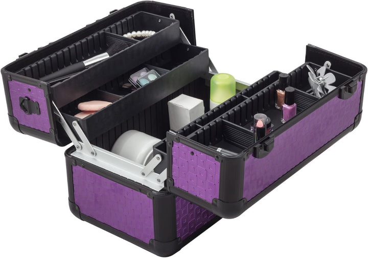 anndora Beauty Case Kosmetikkoffer - Robuster Schminkkoffer, Werkzeugkoffer, Nähkoffer, Aluminium Ma