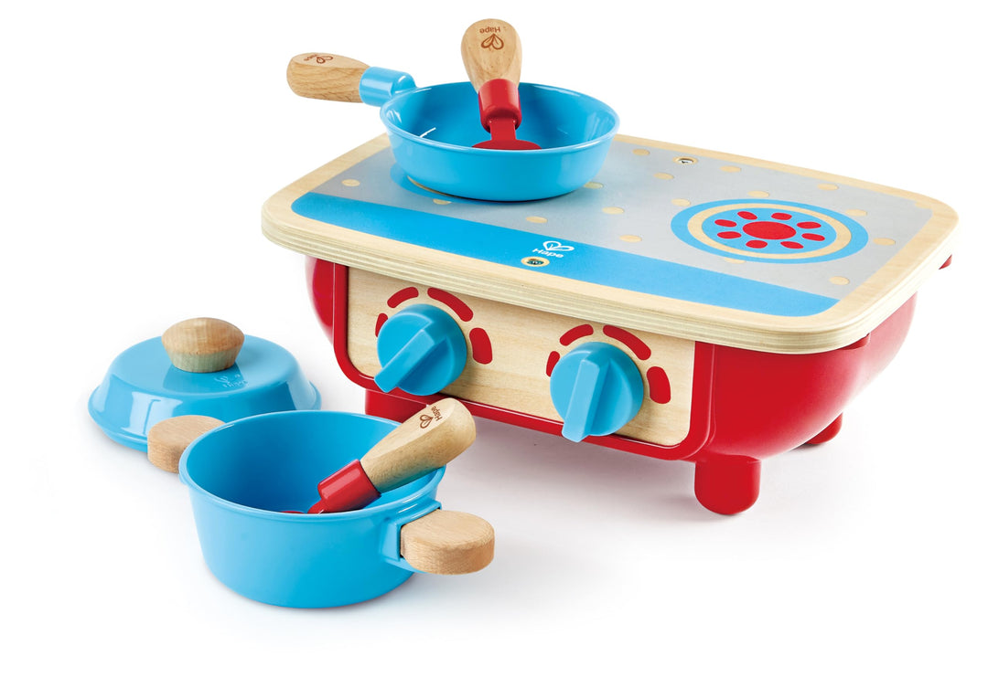 Hape E3170 Küchenset Herd Zubehör für Kinderküchen, ab 18 Monaten, 31 x 12.2 x 24.1