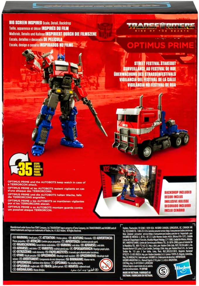 Transformers Studio Series Voyager-Klasse Transformers: Aufstieg der Bestien 102 Optimus Prime Actio