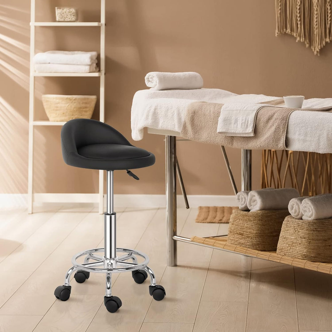 TactFire Rollhocker Drehhocker Arbeitshocker Praxishocker Drehstuhl Bürohocker mit Rollen Rollhocker