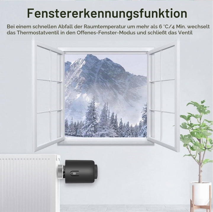 SENCKIT Smart Thermostat Heizkörperventil Programmierbares Thermostatventil, Zigbee Thermostat zur T