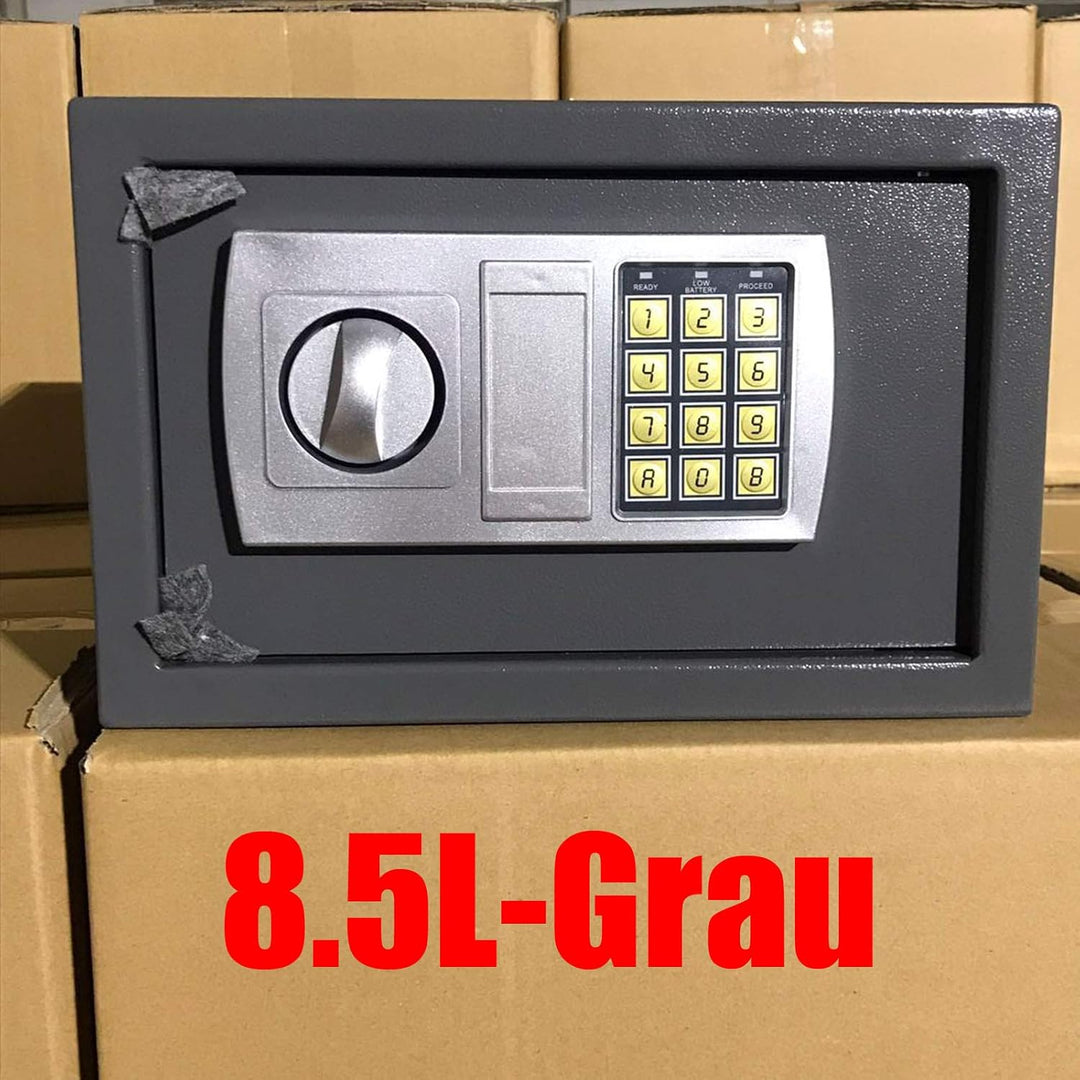 Safe Tresor mit Schlüssel mit Elektronischem Zahlenschloss Möbeltresor Wandtresor Numerische Digital
