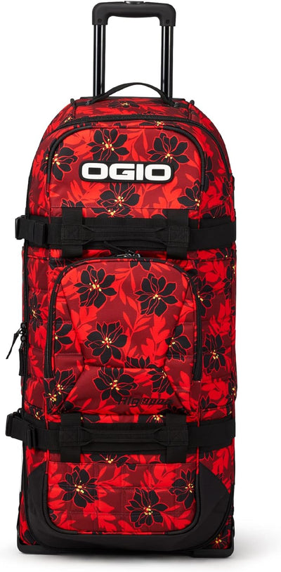 OGIO Rig 9800 Gear Bag Rote Blumenparty Rig 9800 Reisetasche mit Rollen, Rote Blumenparty Rig 9800 R
