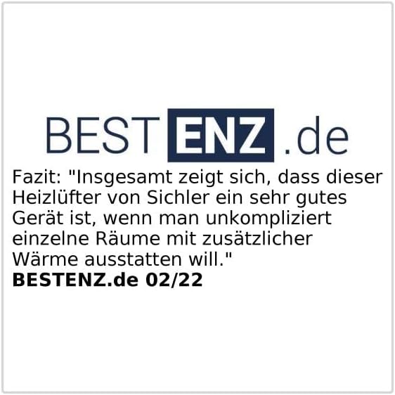 Sichler Haushaltsgeräte Wandheizung: Keramik Wandheizlüfter mit digitalem Thermostat, Oszillation, 2