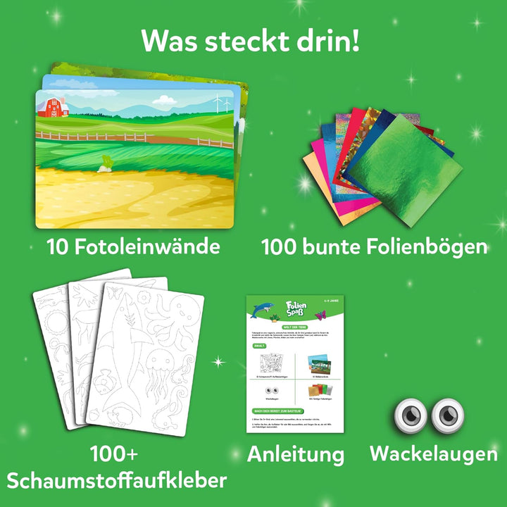 Skillmatics Kunst & Bastelaktivität- Folienspass Tiere, Schmutzfreie Kunst für Kinder, Bastelsets, D