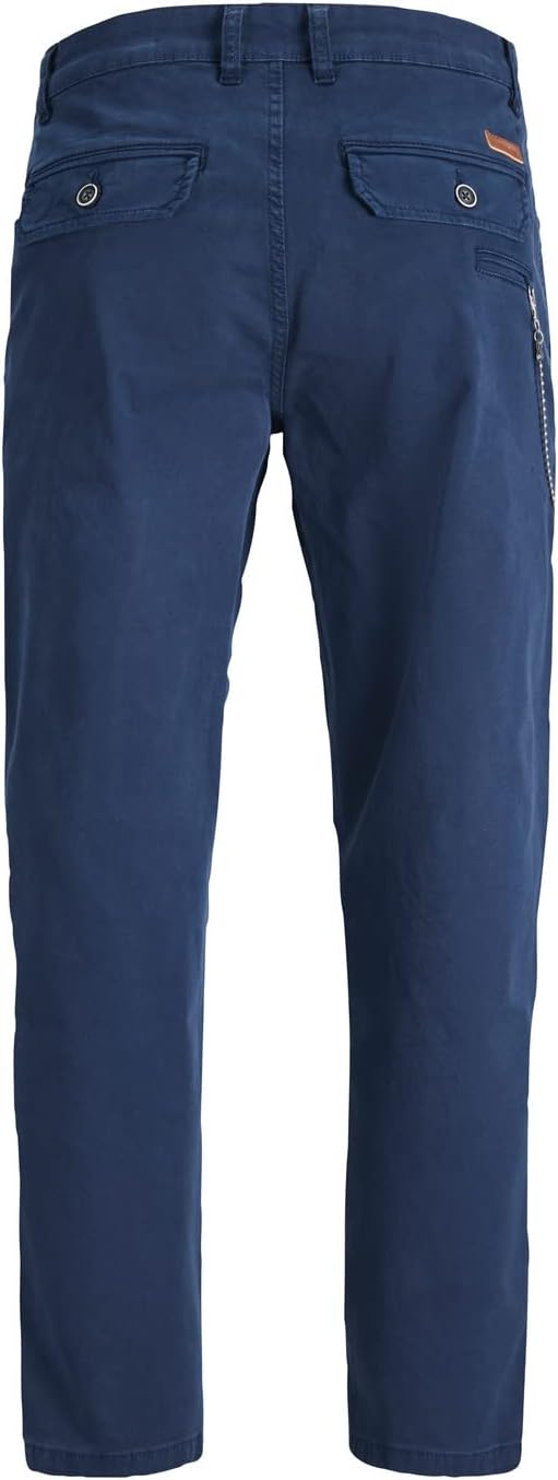 JACK & JONES Herren Jpstbill Jjfreddie AMA Chinohose 33W / 30L Navy Blazer, 33W / 30L Navy Blazer
