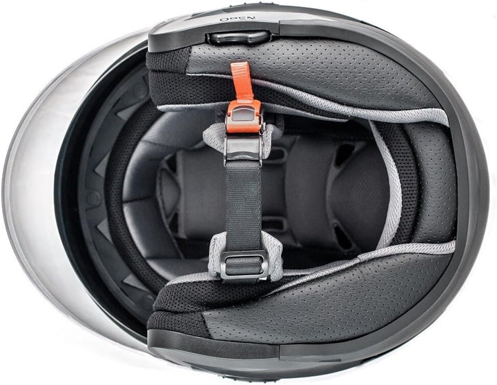ATO-Moto LA Street Jet Helm Grau Grösse: M 57/58cm + Doppelvisier System + Integrierte Visiermechani