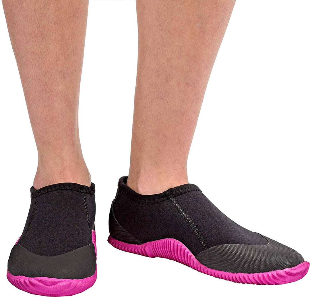 Cressi Unisex Minorca Neopren Tauchschuhe 3mm (1er Pack), M Schwarz Sohle Rosa