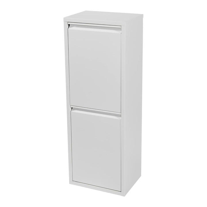 [en.casa] Mülltrennschrank Sollentuna Abfallschrank aus Metall 93 x 33 x 25 cm Mülltrennsystem mit 2