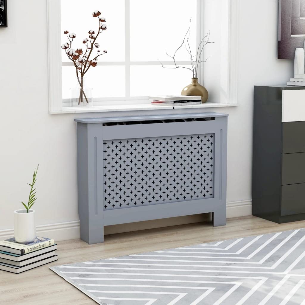 puraday Wohnzimmer Heizkörperabdeckung 112×19×81,5 cm MDF Heizkörper Verkleidung Abdeckung Dekorativ