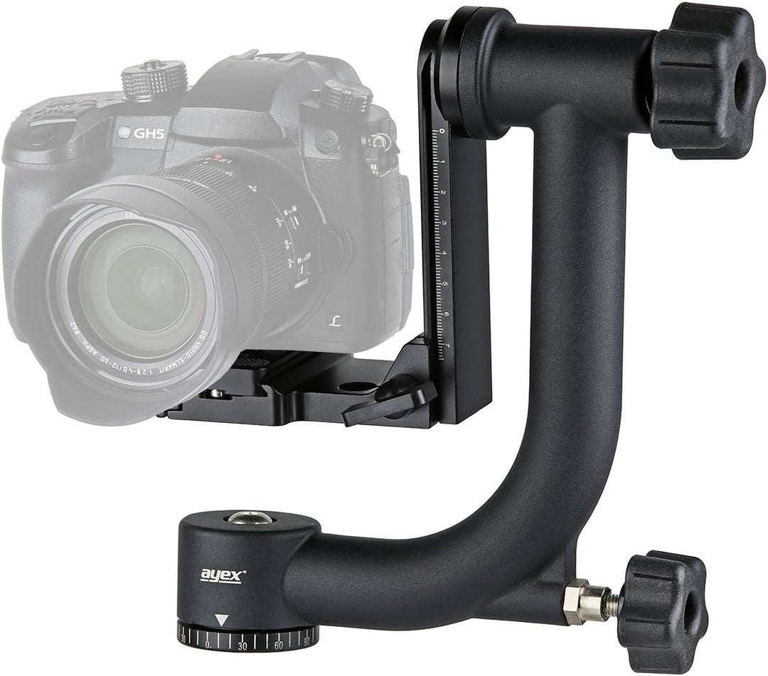 ayex Gimbal Tripod Head, Stativkopf für Telefotografie, Sport- und Naturaufnahmen