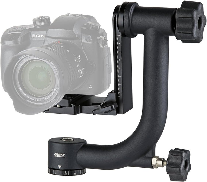 ayex Gimbal Tripod Head, Stativkopf für Telefotografie, Sport- und Naturaufnahmen