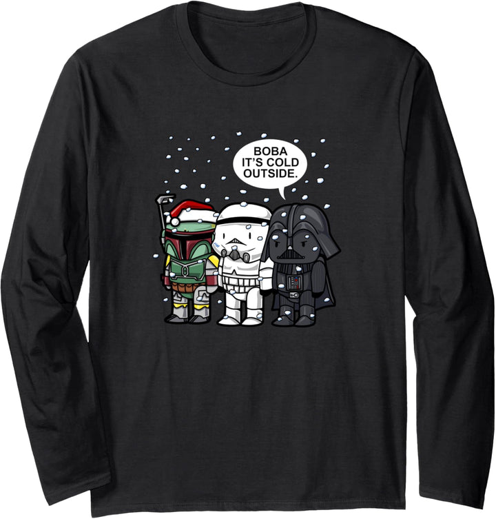 Star Wars Christmas Boba It's Cold Outside Langarmshirt
