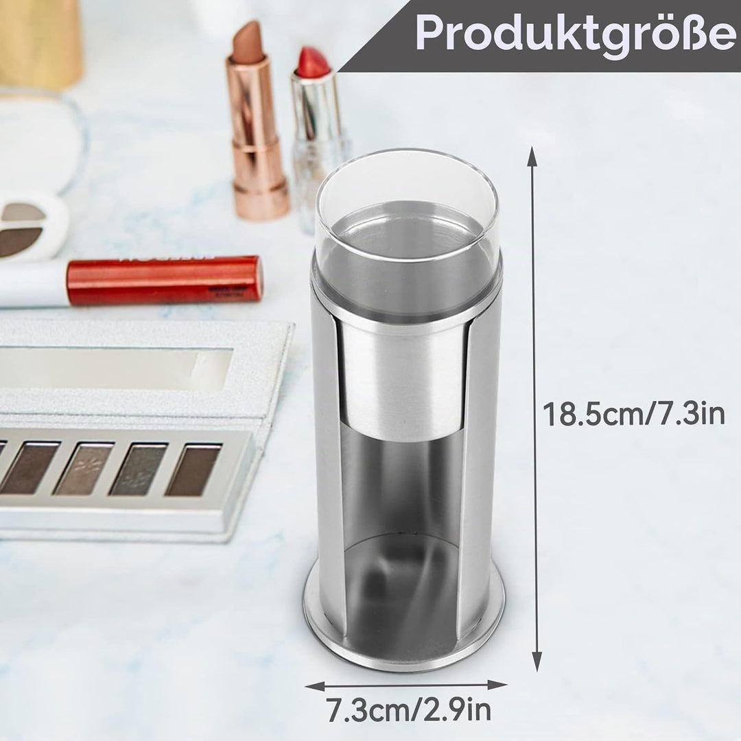 HERCHR 2-in-1-Edelstahl-Wattestäbchenhalter, Make-up-Wattepads-Spender, Organizer, Qtip-Halter, Spen